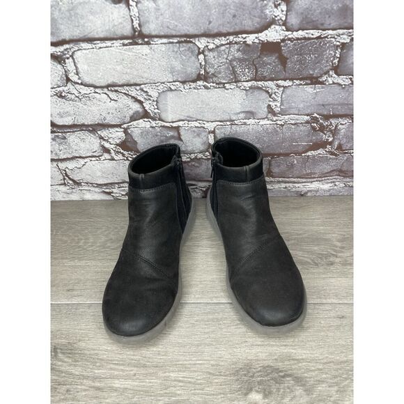 Cloudsteppers by Clarks Adella Cove Black Textile Ankle Boots Women’s 6M US/36EU - Picture 8 of 16